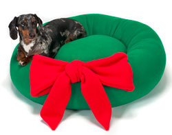 Christmas Dog Bed